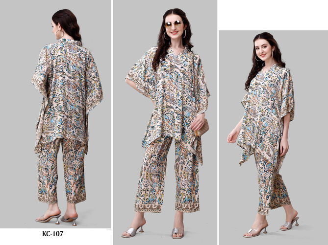 Jelite Kaftan Cord Set Vol 1 Printed Silk Western Clothing Suppliers In India
